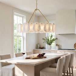 Alba | Alabaster Petal Chandelier | Warm White (3000k) / Small | MOD LIGHTING