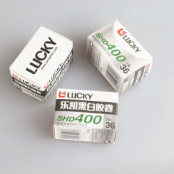 1/3/10 ROLL CHINA LUCKY SHD 400 135 Black And White Film 36 Sheets With DX Code ISO 400 Exposure For Kodak Fuji 35mm Film Camera