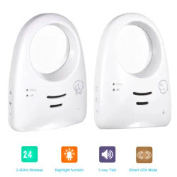 Baby Monitor portatile 2.4GHz Wireless digitale unidirezionale Audio Baby Monitor Interfono per telecamera wireless per monitor wireless domestico