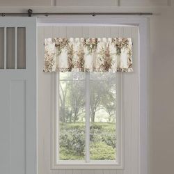 Estelle Coral Window Straight Valance by Royal Court in Coral (Size ONE SIZE)