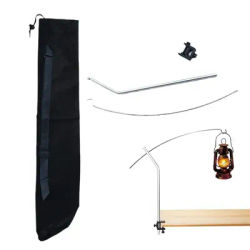 Portable Camping Light Stand Stainless Steel Arc Pole For Garden Lighting Universal Mounting Bracket For LED Lamps