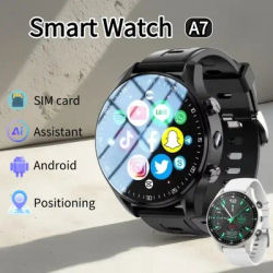 SmartWatch Z8 Max - 4G LTE, Dual Camera, 128GB+SIM, WiFi/GPS, IP68 Waterproof, Call/Video/Step Counter, Google Play Access