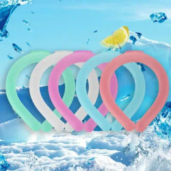 Portable Summer Cooler Neck Cooling Ring Reusable Neck Massager Sunstroke Prevention Lasting Neck Wearable Gel Ice Pack