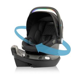 Evenflo Revolve180 LiteMax NXT Rotational Infant Car Seat with SensorySoothe - Jasper Black