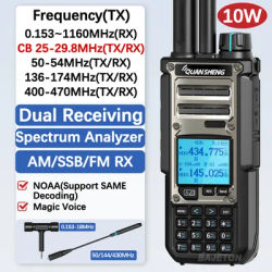 Quansheng TK11 8 talkie-walkie Radio amateur 10W double réception PTT 27MHz CB CW LSB LW MW SW type-c chargeur NOAA pour UV-K5 8 TK-11 5