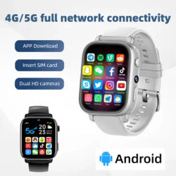 New I1 4G Android Video Call SIM Card 1.99 '' 410 * 502 HD Screen, GPS WIFI Dual Camera, Student Smart Watch