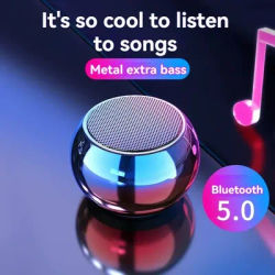 Haut-parleur Portable sans fil Bluetooth, nouveau pistolet en acier, caisson de basses lourd en métal, Mini haut-parleur Bluetooth pour l'extérieur, pour le bureau et la maison