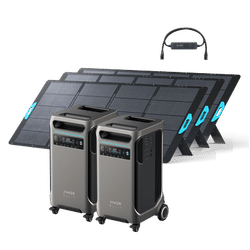 2× Anker SOLIX F3800 + Double Power Hub + 3× 400W Solar Panel