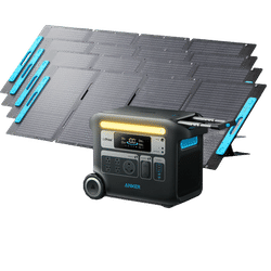Anker SOLIX F2000 Solar Generator + 4× 200W Solar Panel