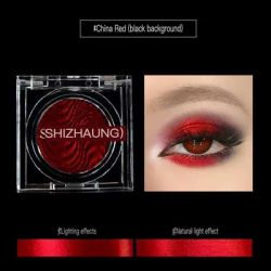 Monochrome Eyeshadow, Matte Color, High Saturation, High Color Rendering, White Fine Glitter, High-gloss Eye Makeup, Chameleon