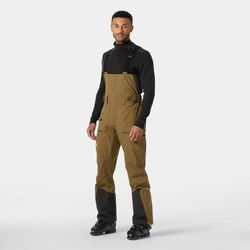 Helly Hansen Men's Sogn Bib Shell Ski Trousers Brown XL