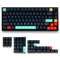 GMK Metropolis Keycaps PBT 129 Keys Cherry Profile Five Side Dye-Sub Keycaps for 61/87/104/108 Mx Switch Mechanical Keyboard
