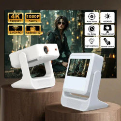 Aepuosem A2pro.4K Dual View Projector - Touchscreen, Game Mode, Karaoke & Movie Night