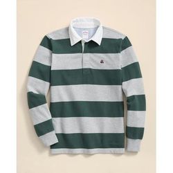 Brooks Brothers Men's Cotton Rugby Shirt | Grey | Size XL