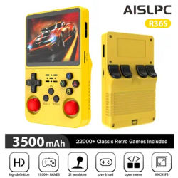 R36S AISLPC Handheld Game Console Open Source 64GB/128GB Linux System IPS Screen 30000+ Games Retro Handheld Video Game Console