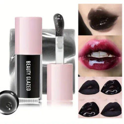 Hydrating & Plumping Jelly Lip Balm - 5 Colors, Glossy Finish, Moisturizing with Plant Squalene, Suitable for All Skin Types