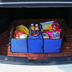 scatola di immagazzinaggio del bagagliaio dell'auto pieghevole scatola di immagazzinaggio antiscivolo per auto giocattolo borsa per la conservazione degli alimenti auto organizzare accessori per auto