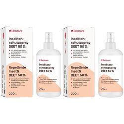 Redcare Spray repellente per insetti DEET 50% Set da 2 - risparmia il