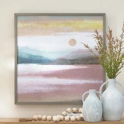 Blush Horizons Canvas Wall Art - Grandin Road