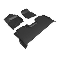 3D Mats USA Floor Made of Rubber Black Molded Liner, Front & Second Row, Limited Warranty L1FR16901509