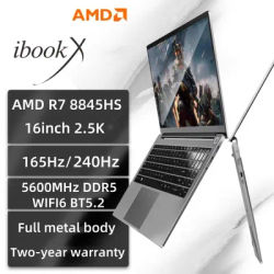 2025 New 16Inch 2560X1600 165/240Hz Amd Ryzen 7 8845Hs Laptop Wifi6 Bt5.2 Windows11 Pro Gaming Pc