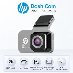 HP car camera F965 dash cam camera 2k UHD night vision WiFi video loop video parking monitoring car dashcam auto dashcam 1440P