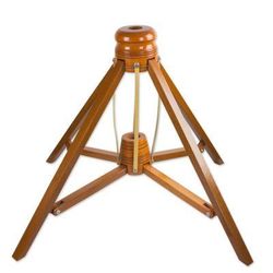 Wood garden umbrella base, 'Happy Garden'