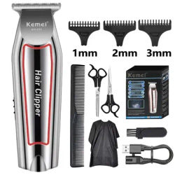 Kemei Hair Clipper for Men Cordless Beard Trimmer Hair Trimmers Set Shaver Hair Cutting Machine Clippers for Barber KM-032
