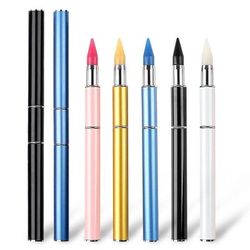 Double Head Diamond Painting Pen: Multifunctional Metal Tool For Convenient Nail Art & Accessories Black