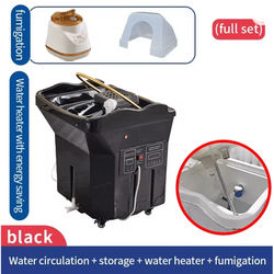 Portable Head Spa Shampoo Bed With Water Tank For Salons And Spas black