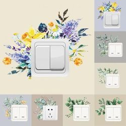 Colorfast Plant & Flower Wall Mural: Self adhesive Decor Sticker 6
