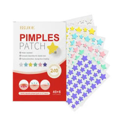 New High End Acne Patches, 240pcs Heart & Star Shape Hydrocolloid Dots For Moisturizing & Concealing Pimples 240pcs star