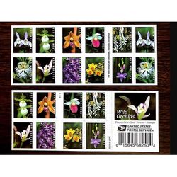 Wild Orchids 2020 USPS Stamps All Brand New Forever Stamps 100 Unused US Forever First Class Postage Stamps 100 Pcs
