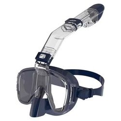 Underwater Snorkeling Mask Set With Anti Fog Design And Safe Breathing System l xl navy Blue