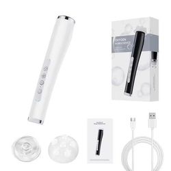CO2 Oxygen Bubble Pen Portable Facial Skin Care Spa Machine white