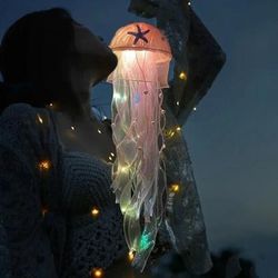 Jellyfish Lamp: Portable Girl Room Decoration Upgraded Pink
