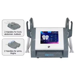 Portable EMS Muscle Sculpting And Body Slimming Machine 4 Handles Rf
