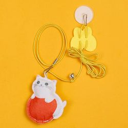 Hanging Feather Cat Toy, Interactive Self Play Teaser Wand, Adjustable Rope Ideal For Kittens And Adult Cats style E