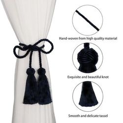 Tassels Curtain Tieback Clips: Home Decoration Accessories For Living Room Decor 10