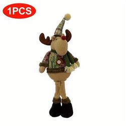 Christmas Dolls Tree Decor: Reindeer, Snowman, Santa Claus New Year Ornament For Merry Christmas Celebration c