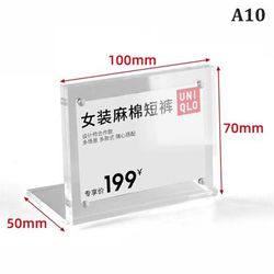 Transparent Acrylic Magnetic Photo Frame: Poster Display Stand For Office Desktop Ornament & Photocard Holder A5
