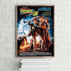 Back To The Future Trilogy Posters Canvas Prints Home Decor 40x50cm No Framed A