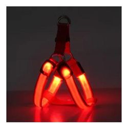 Nylon LED Pet Safety Harness Leash Set Adjustable Flashing Light For Dogs XS 3