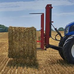 Heavy Duty Hay Bale Spear Set, Quick Attach 49" Bale Spike With Hex Nut & Sleeve, 2 Stabilizer Spears Fits Bobcat. Heavy Duty Hay Bale Spear Set, Quick Attach 49" Bale Spike With Hex Nut & Sleeve, 2 Stabilizer Spears Fits Bobcat.