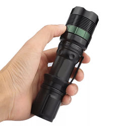 Zoomable Tactical Flashlight Torch, Aluminum LED Light For Outdoor & Emergency Use Zoomable Tactical Flashlight Torch, Aluminum LED Light For Outdoor & Emergency Use