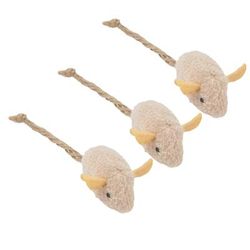 3pcs Mix Pet Toy Catnip Mice: Fun Plush Cat Toy Set For Kittens C 1PC