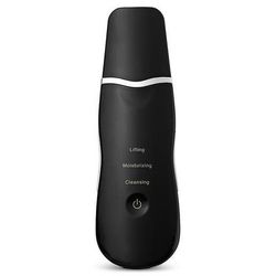 Ultrasonic Derma Skin Scrubber Pen Deep Cleansing, Pore Shrinking, Blackhead Removal, USB Rechargeable Black