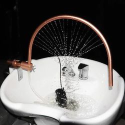 Portable Head Spa Water Frame With Pump For Shampoo Sink And Salon Bowl Setup white