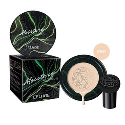 Complete Coverage Flawless CC Cream Foundation | Mushroom Head Air Cushion CC Cream | Sun Blocking Air Cushion Cream Ivory White