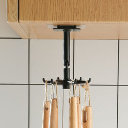 360 Rotating Folding Hook Black